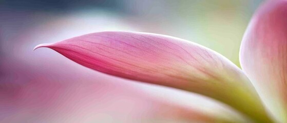 Sticker -  A tight shot of a pink bloom with indistinct background of its petals, focusing on the flower's center