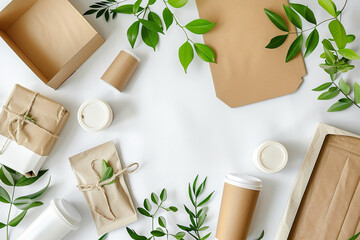 Poster - Eco-Friendly Workspace Featuring Sustainable Paper Products 