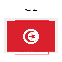 Wall Mural - Tunisia  flag single isolated vector icon