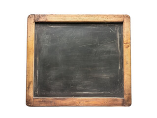 Wall Mural - wooden blackboard on white background png transparent.
