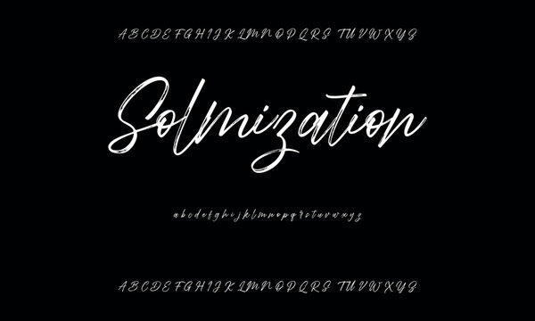 Handwritten Brush Font - Perfect for Invitations