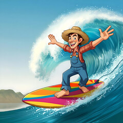 Hillbilly surfer