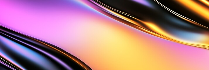 Abstract liquid background, holographic surface, reflection, spectrum