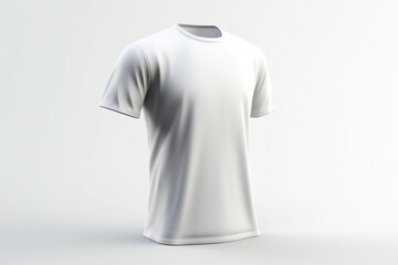 Poster - T-shirt white white background sportswear.