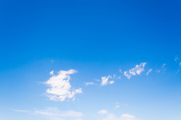 Wall Mural - blue sky with some small white clouds