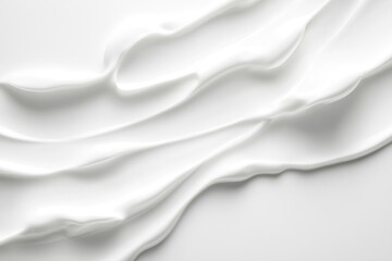 Sticker - White lotion beauty skincare cream texture cosmetic product background - generative ai