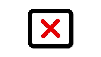 Poster - Crossed mark animation signals errors, prevents mistakes, helps identify issues, reduces confusion, improves form validation .