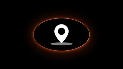 Aufkleber - Perfecting location icon animation methods to optimize user interactions and enhance functionality in navigation and mapping software.