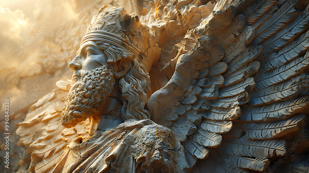 Fotografie Ancient Sumerian Gods old anunnaki structure of Anunnaki ...