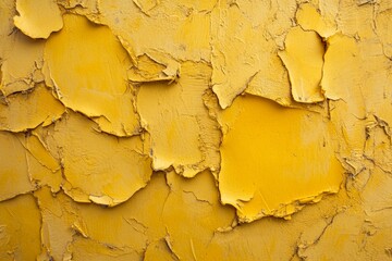 yellow ochre rough plaster, old paint on the wall, minimal modern abstract background 