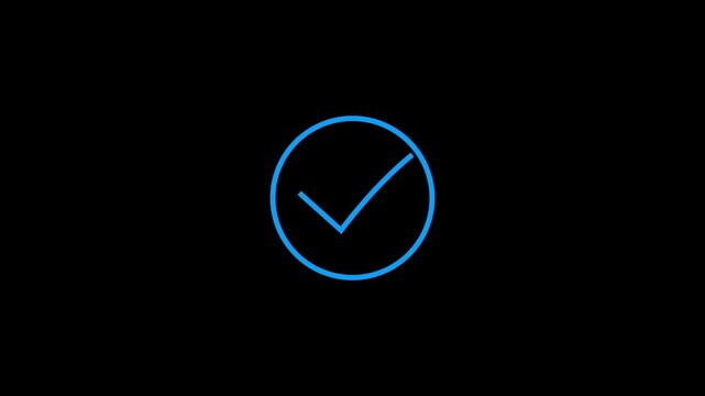 Check mark icon button and yes or approved symbol.