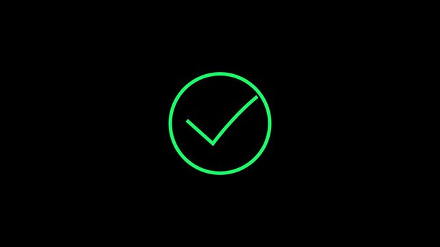 Check mark icon button and yes or approved symbol.