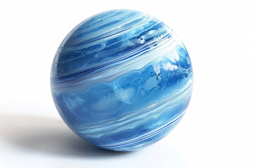 Wall Mural - planet neptune on a light background. generative ai