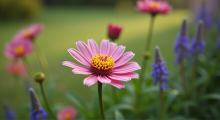 Poster - pink cosmos flower