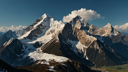 Wall Mural - Jade Dragon Snow Mountain in Yunnan, China.