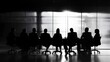 © hiiDeE - Group of diverse office workers brainstorming ideas around a table, copy space