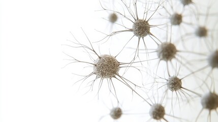 Poster - This detailed composition features various human mind elements, highlighting intricate neural pathways and brain shapes connected elegantly. The focus is on the complexity of mental structures