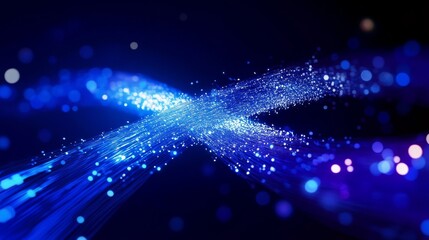 Poster - An illustration of nanotechnology business solutions in cyber communications based on neural networks and high-speed Internet.