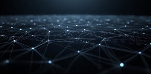 Poster - In a future world of neural networks, blockchain, and databases, there is a cyber city, digital technology, and information security.