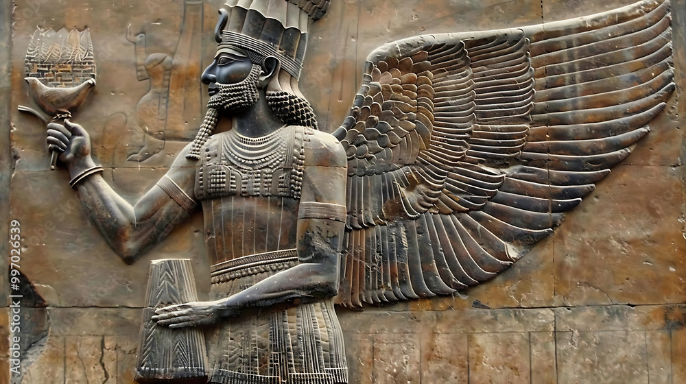 Fotografie Ancient Sumerian Gods old anunnaki structure of Anunnaki ...