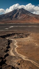 Canvas Print - Yet another angle of the volcanic landscape in Bolivia.