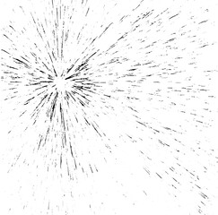 Wall Mural - Circular starburst explosion texture. Distressed uneven grunge background. Abstract vector illustration. Overlay to create interesting effect and depth. Isolated on white background.