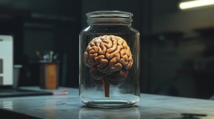 Poster - ai brain in a jar