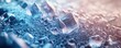 © tanapat - A 3D illustration of organic materials crystallizing into geometric shapes selective focus, crystallization, futuristic, Multilayer, icy tundra
