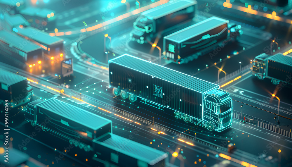 AI in logistics and supply chain management concept. More accurate ...