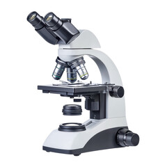 Poster - microscope isolated on transparent background.