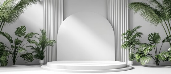 Wall Mural - White abstract wide background with light backdrop and blank gradient wallpaper blur design. 3D rendering.