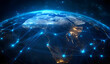 © Mahmud - Digital Blue Globe with Network Connections design