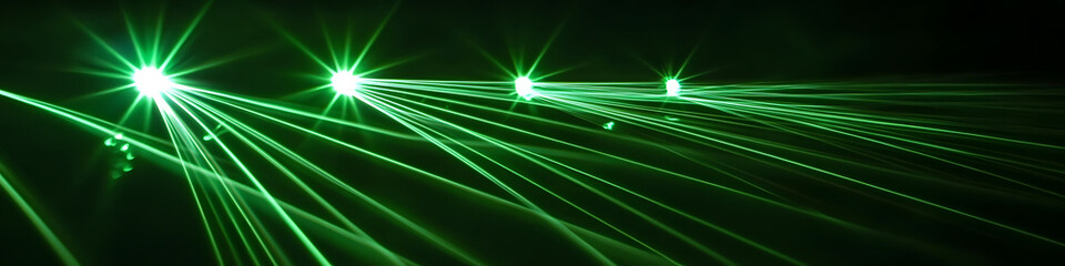 Green Laser Light Beams in Dark design