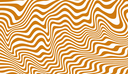 Leinwandbilder - Vector Pattern with Wavy Salted Caramel. Abstract Swirl Bg. Splash and Wave Marble Texture of Candy, Chocolate, Syrup and Peanut Butter. Drip and Melt Background