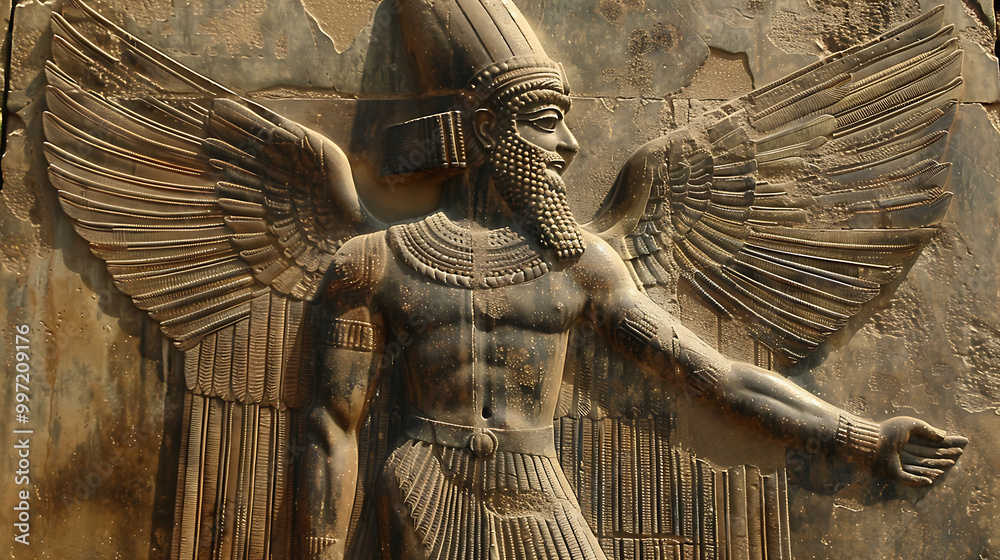 Fotografie Ancient Sumerian Gods old anunnaki structure of Anunnaki ...