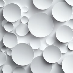 Fototapete - An abstract background with floating white circles in subtle layers image