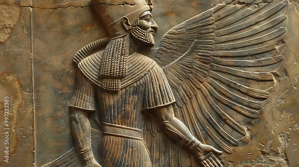 Fotografie Ancient Sumerian Gods old anunnaki structure of Anunnaki ...