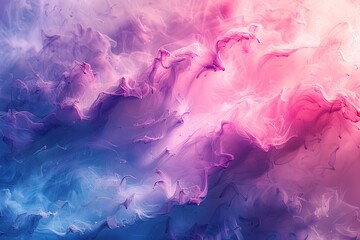 Canvas Print - Abstract Swirls of Pink and Blue