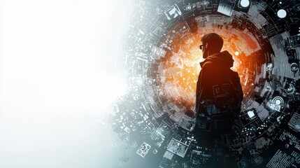 Poster - Mesmerizing Virtual Illustration of Digital Realm
