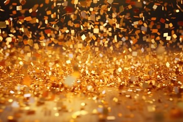 Wall Mural - Golden Confetti Celebration