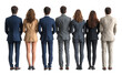 © diowcnx - Young Professionals Standing Together Against Corporate Background.