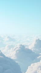 Wall Mural - Soft Clouds in a Clear Sky