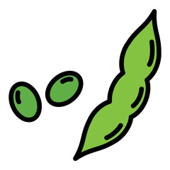 Wall Mural - edamame icon 