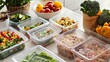 © TensorSpark - Healthy meal prep with fresh vegetables and grains in containers, ideal for diet planning and portion control.