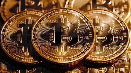 Poster - Bitcoin is a digital currency that uses a secure network called blockchain for transactions.