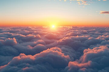 Poster - Sunset Above the Clouds