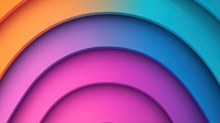 Poster - abstract colorful curved shapes gradient background design