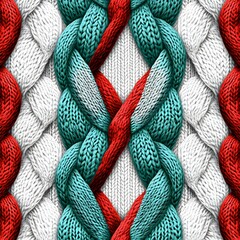 Poster - Knitted Texture Background