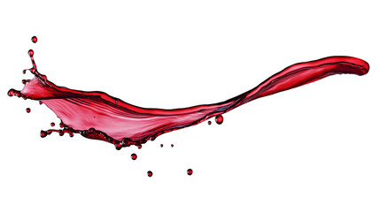 Fototapete - red wine splash, isolated on transparent background