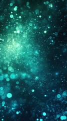 Aufkleber - A mesmerizing abstract background featuring glowing teal and blue particles, perfect for art and design projects.
